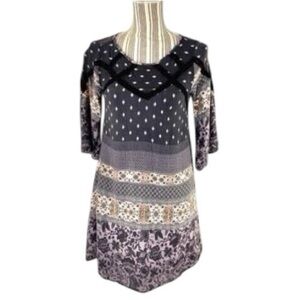 Alya Boho Francisca Patterned Shift Dress